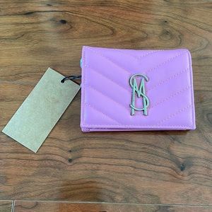 NWT Steve Madden Bubblegum Pink Quilted Bifold Wallet Card Holder